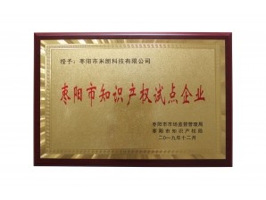 <b>棗陽市知識産權試點企業</b>