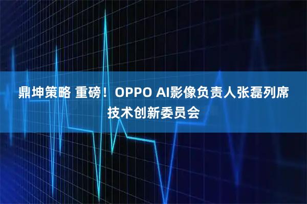 鼎坤策略 重磅！OPPO AI影像负责人张磊列席技术创新委员会